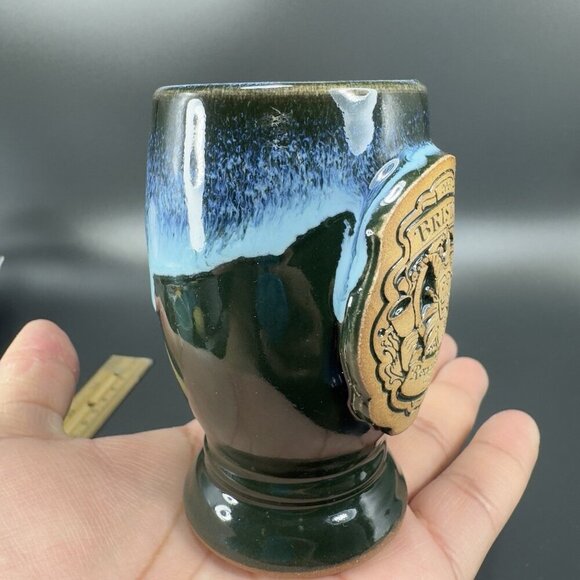Grey Fox Pottery Small Cup Shoot Glass Toothpick Holder Bristol Renaissance Fair - Picture 13 of 13